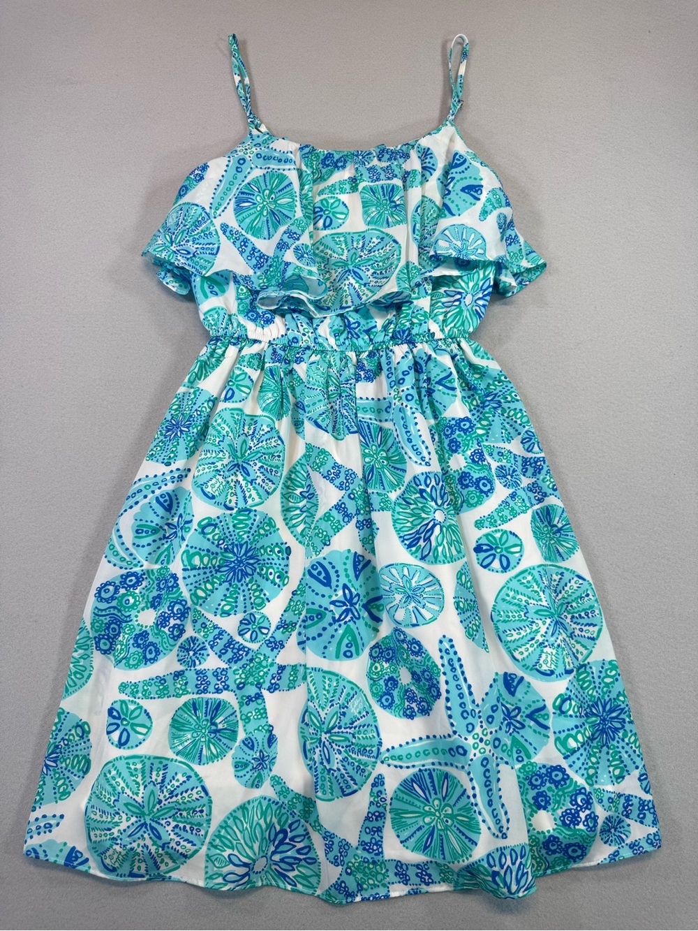 Lily Pulitzer for Target Blue & Teal Shell Printed Sundress XS